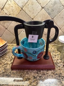 Ceramic Mug with Coffee Drip Stand
