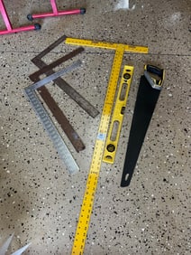 Hand Tools – Squares, Level, and Saw