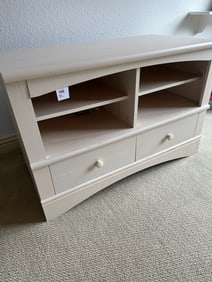 White Wood Media Console