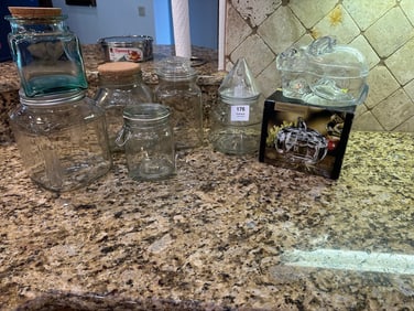 Glass Storage Jars & Decorative Containers