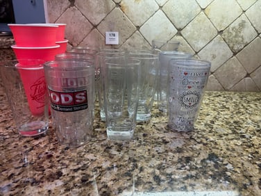 Assorted Drinkware & Tumblers  PODS, Tervis-Style, Festival Souvenirs