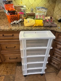 Rolling Drawer Cart with Craft, Party & Baking Supplies – Cookie Cutters, Seasonal Décor
