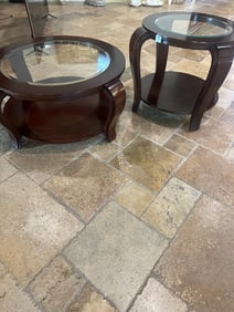 Glass Top Coffee & End Table Set