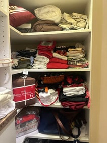 Collection of Linens, Towels, Bedding, Bags and mmore