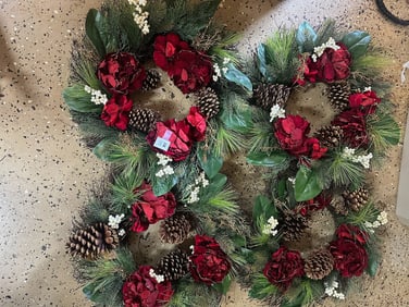 Set of Four Holiday Wreaths