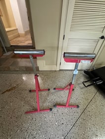 Pair of Adjustable Roller Stands