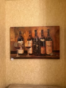Wine Bottle Still Life Painting