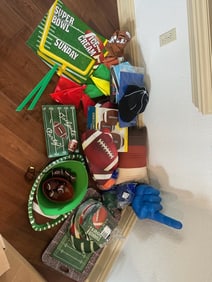 Football Party Supplies & Decor Lot