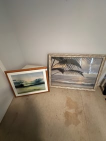 Pair of Framed Beach & Tropical Prints