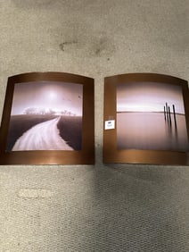 Pair of Framed Art Prints by Youngbok Park