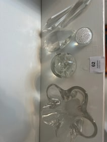 Collection of Art Glass & Crystal Paperweights and Figurals