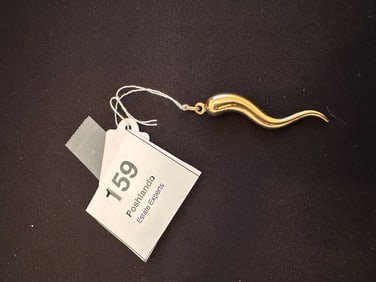 Vintage 18k Italian Horn (Cornicello) Charm Pendant