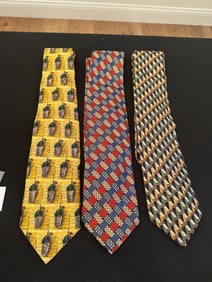 Set of Three Ermenegildo Zegna Silk Ties