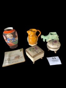 Assorted Vintage Pottery & Porcelain Collectibles