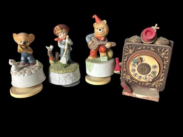 Vintage Musical Figurines & Novelty Music Box