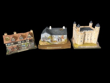 Three Musical Buildings: Shakespeare’s Birthplace, Thatched Cottage, and Tower of London –