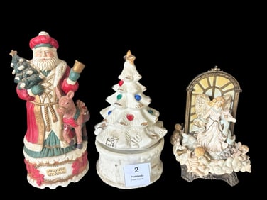 Holiday Musical Figurines (Set of 3)