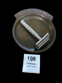 Vintage Razor & Brass “Small Change” Trays