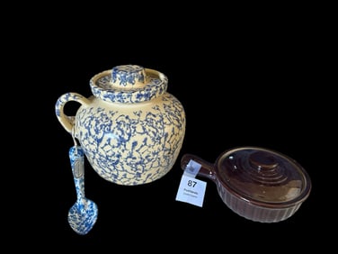 Enamelware & Stoneware Set