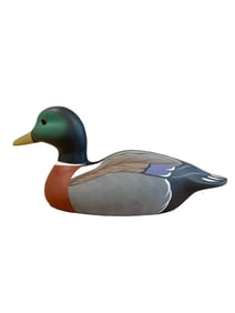 1988 Stoney Point Decoys Hand-Carved and Painted Mallard Duck by Tommy L. Perdue
