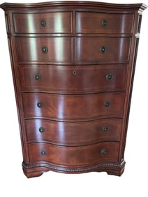 Bow Front Mahogany Dresser by Fine Furniture Design