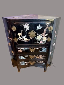 Coromandel Lacquered Corner Cabinet, Chinese, 20th Century