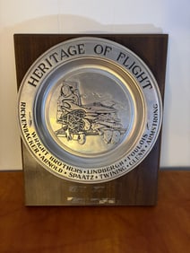 "Heritage of Flight" Pewter Plate by Wilton Columbia