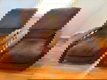 Brown Upholstered Recliner Chairs