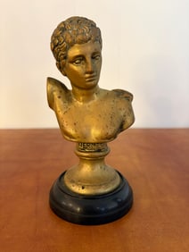 Hermes Bust on a Black Base, 6 1/2-Inch Height