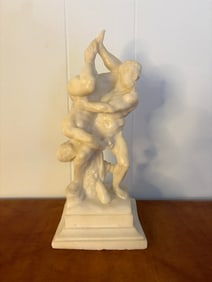 Greek Hercules and Diomedes Wrestling Statue, Hand Made