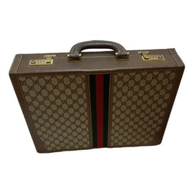 RARE Gucci brown Guccissima print Ophidia laptop bag/briefcase