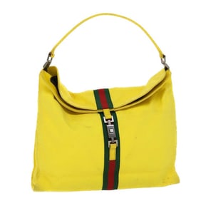 Tom Ford Gucci yellow Jackie hobo w red & green stripe