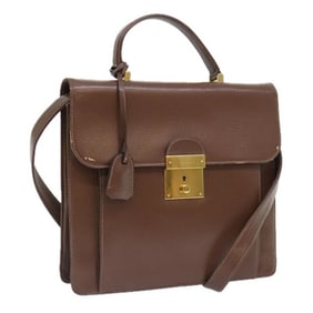 Gucci camel leather original 'Lady Lock style' two-way bag