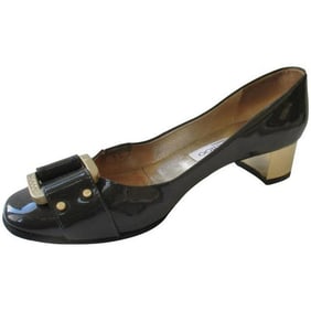 Jimmy Choo Gray Of London Patent Classic Pumps - EU36.5