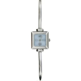 SALE! Gucci 1900L Series Square Blue Opalescent Stainless Steel Watch