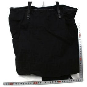 Fendi W Canvasleather Satcheltote W Attached Wallet Black Zucco Print Canvas And Leather Tote