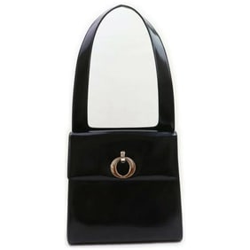 Dior Black Supple Leather & Chrome Purse