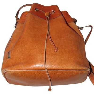 Salvatore Ferragamo Vintage Pursesdesigner Purses Chestnut Brown Leather Satchel (1 of 4)