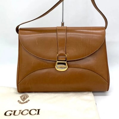 Gucci camel leather original 'Lady Lock style' two-way bag (1 of 4)