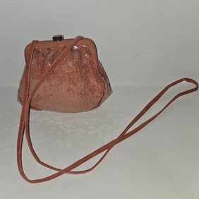 Bottega Veneta Pink Beaded Two-Way Clamshell Pouch Crossbody