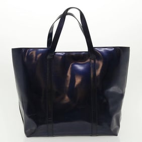 Gucci, metallic blue leather, XL tote bag/shoulder purse with  a top zip closure, graduated shape, &