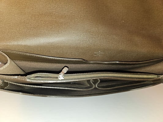 Louis Vuitton Brown Leather Multi Compartment Briefcase/Portfolio - 2