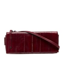RARE! Gucci Tom Ford era burgundy eel leather long clutch!