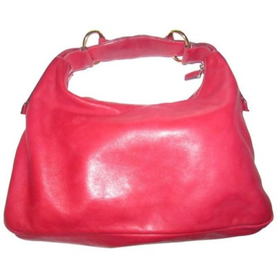 *For sale is a Gucci, 'Horse-bit' style, extra large, supple true red leather, hobo style shoulder (1 of 4)