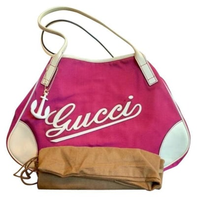 For sale is a limited edition Gucci, 'Boulevard', top handle satchel/tote or shoulder bag in a hot (1 of 4)