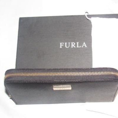 Furla, NIB, black leather, zip around style, extra large wallet with lots of small and large: Furla, NIB, black leather, zip around style, extra large wallet with lots of small and large compartments, zip pockets, lots of card slots, gold hardware, the dust bag, and original box! This is a gre