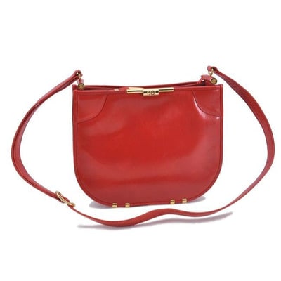 Gucci True Red Micro Guccissima Leather Bucket Bag: *For sale is a Gucci, RARE, bohemian/mod, true red leather, unique, bucket bag, cross body/shoulder purse with bold, gold tone, GG engraved bamboo accents, multiple compartments, and a long, adjustabl