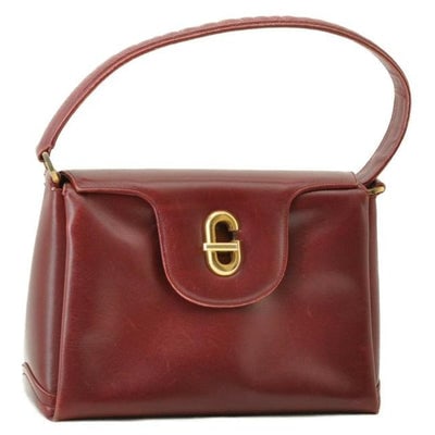 Gucci Red Leather Jackie Satchel w Gold G Twist Clasp (1 of 4)