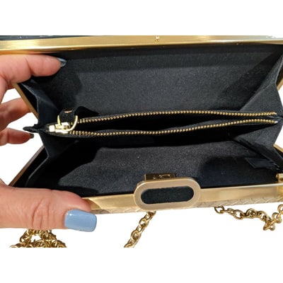 DVF eel & python double-sided two-way clutch w mod print - 2