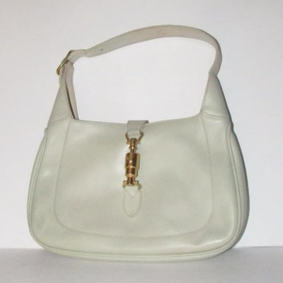 Gucci Shoulder Jackie W Vintage Strap Extenderpiston Clasp Stone Color Leather Hobo Bag (1 of 3)